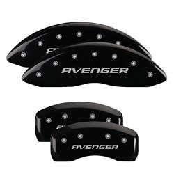 MGP Black Caliper Covers for 2008-2014 AVENGER, 2007-2012 CALIBER - 12192SAV2BK