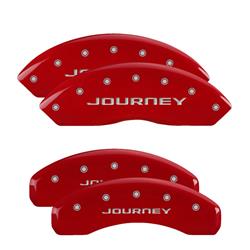 MGP Red Caliper Covers for 2011-2019 GRAND CARAVAN, 2012-2018 JOURNEY - 12200SJN1RD
