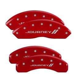 MGP Red Caliper Covers for 2011-2019 GRAND CARAVAN, 2012-2018 JOURNEY - 12200SJNYRD