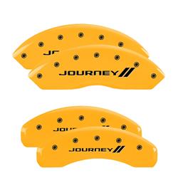 MGP Yellow Caliper Covers for 2011-2019 GRAND CARAVAN, 2012-2018 JOURNEY - 12200SJNYYL
