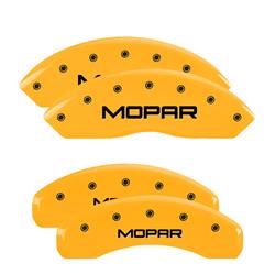 MGP Yellow Caliper Covers for 2011-2019 GRAND CARAVAN, 2012-2018 JOURNEY - 12200SMOPYL