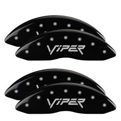 MGP Black Caliper Covers for 2001-2002 VIPER - 12203SVIPBK