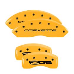 MGP Yellow Caliper Covers for 1997-2004 CORVETTE - 13007SCZ5YL