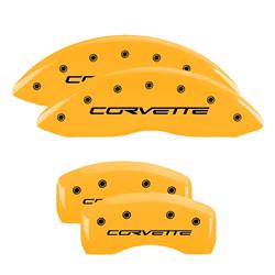 MGP Yellow Caliper Covers for 2005-2013 CORVETTE - 13008SCV6YL
