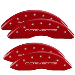 MGP Red Caliper Covers for 2006-2013 CORVETTE - 13083SCV6RD