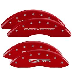 MGP Red Caliper Covers for 2006-2013 CORVETTE - 13083SCZ6RD