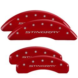 MGP Red Caliper Covers for 2014-2019 CORVETTE - 13084SSTYRD