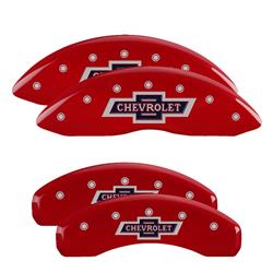 MGP Caliper Covers - Brake Caliper Covers for 2014-2018 SILVERADO 1500 - 14005SCLCRD