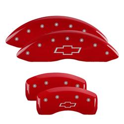 MGP Red Caliper Covers for 2010-2013 IMPALA - 14006SBOWRD