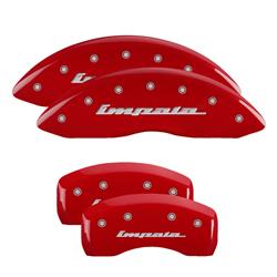 MGP Red Caliper Covers for 2010-2013 IMPALA - 14006SIMPRD