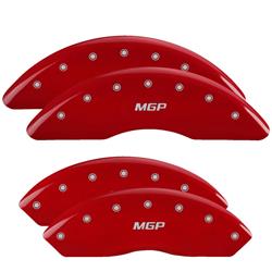 MGP Red Caliper Covers for 2009-2016 EXPRESS 2500, 2009-2017 EXPRESS 3500 - 14008SMGPRD