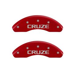 MGP Red Caliper Covers for 2014-2015 CRUZE, 2016 CRUZE LIMITED - 14012FCRZRD