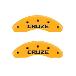 MGP Yellow Caliper Covers for 2014-2015 CRUZE, 2016 CRUZE LIMITED - 14012FCRZYL