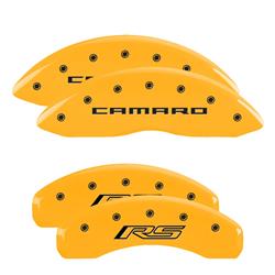 MGP Yellow Caliper Covers for 2010-2015 CAMARO - 14033SCR5YL