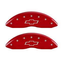 MGP Red Caliper Covers for 2007-2013 SILVERADO 1500, 2007 SILVERADO 1500 CLASSIC - 14207FBOWRD