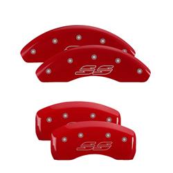 MGP Red Caliper Covers for 2014-2020 IMPALA, 2013-2015 MALIBU, 2016 MALIBU LIMITED - 14223SSS2RD