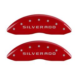 MGP Red Caliper Covers for 2005-2007 SILVERADO 1500 - 14238FSILRD