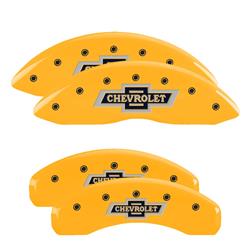MGP Caliper Covers - Brake Caliper Covers for 2021-2024 TAHOE, SUBURBAN, 2019-2024 SILVERADO 1500 - 14252SBANYL