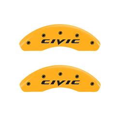 MGP Yellow Caliper Covers for 2006-2011 CIVIC - 20143FCIVYL