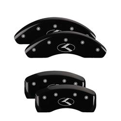 MGP Black Caliper Covers for 2016-2018 FORTE5 - 21181SCRKBK