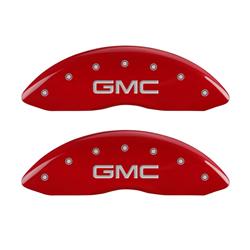 MGP Red Caliper Covers for 2007-2013 SIERRA 1500, 2007 SIERRA 1500 CLASSIC - 34207FGMCRD