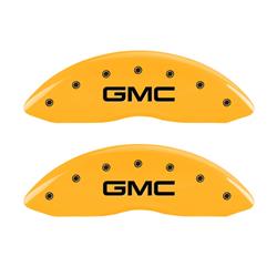 MGP Yellow Caliper Covers for 2007-2013 SIERRA 1500, 2007 SIERRA 1500 CLASSIC - 34207FGMCYL