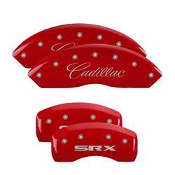 MGP Red Caliper Covers for 2004-2009 SRX, 2005-2011 STS - 35002SSRXRD
