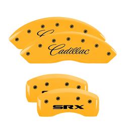 MGP Yellow Caliper Covers for 2004-2009 SRX, 2005-2011 STS - 35002SSRXYL