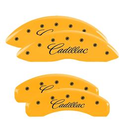 MGP Yellow Caliper Covers for 2010-2011 SRX - 35003SCADYL