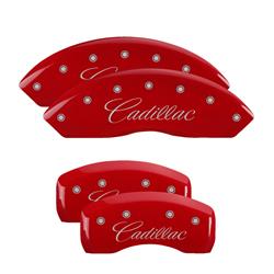 MGP Red Caliper Covers for 2003-2007 CTS, 2005-2010 STS, 2004-2009 XLR - 35010SCADRD