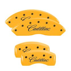 MGP Yellow Caliper Covers for 2003-2007 CTS, 2005-2010 STS, 2004-2009 XLR - 35010SCADYL