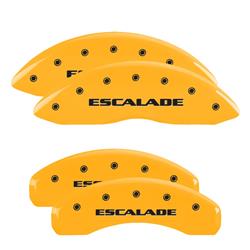 MGP Yellow Caliper Covers for 2002-2006 ESCALADE, ESCALADE EXT, 2003-2006 ESCALADE ESV - 35014SESCYL