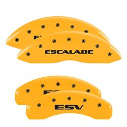 MGP Yellow Caliper Covers for 2007-2020 ESCALADE, ESCALADE ESV, 2007-2013 ESCALADE EXT - 35015SESVYL