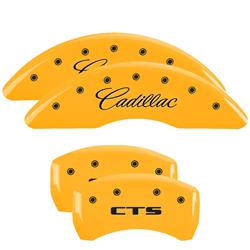 MGP Yellow Caliper Covers for 2014-2017 CTS - 35024SCTSYL