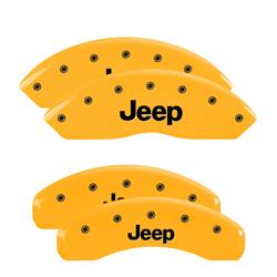 MGP Yellow Caliper Covers for 2008-2012 LIBERTY, 2007-2018 WRANGLER - 42007SJEPYL