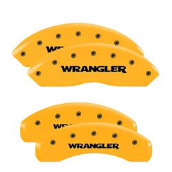 MGP Yellow Caliper Covers for 2008-2012 LIBERTY, 2007-2018 WRANGLER - 42007SWRGYL