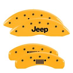 MGP Yellow Caliper Covers for 2011-2022 GRAND CHEROKEE, 2022 GRAND CHEROKEE WK - 42020SJPLYL