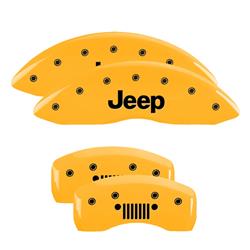 MGP Caliper Covers - Brake Caliper Covers for 2020-2024 GLADIATOR - 42021SJPLYL