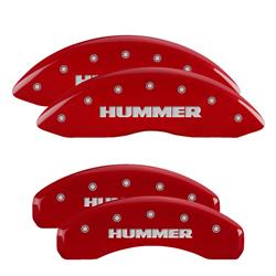 MGP Red Caliper Covers for 2003-2009 H2 - 52002SHUMRD