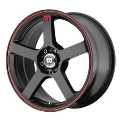 Motegi Racing MR116 Matte Black Wheels with Red Stripe 15x6.5