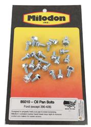 Milodon 85010 Pan Bolt Kit with Built-In Washer for Ford 302/460 Excluding 390/428 