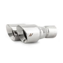 Mishimoto Dual Offset  Round, Polished 2.50 Inch Exhaust Tip MMEXH-TIP-FSTP