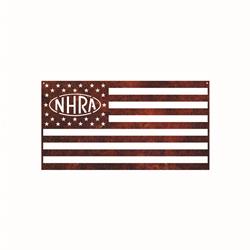 NHRA American Flag Metal Sign