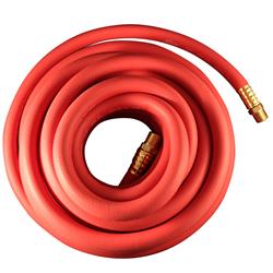 Rubber Air Hose Red 300 PSI Assembly Compressor Hose With Fittings 1/4" Male 