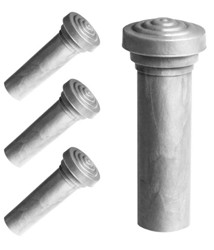 Metro Moulded Door Lock Knobs RP 304-J