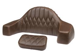 Mustang Motorcycle Products Diamond Stitched Passenger Backrests for 2015-2021 ROADMASTER - 76021