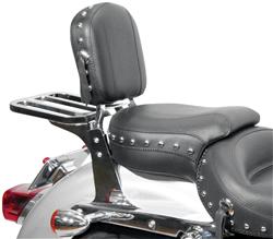 Mustang Motorcycle Products Setback Medallion-Style Sissy Bar Pads 76498