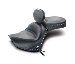 Mustang Motorcycle Products Wide Touring Seats for 2006-2021 VN900B VULCAN 900 CLASSIC, VN900D VULCAN 900 CLASSIC LT, 2007-2021 VN900C VULCAN 900 CUSTOM - 79416