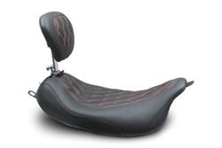 Mustang Motorcycle Products Wide Tripper Solo Double Diamond Stitched Seats 79727AB