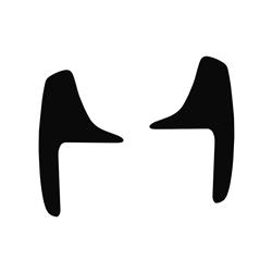CA Paddle Shifter Vinyl Overlay Decals for 2014-2019 CORVETTE - 200717